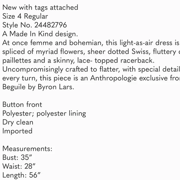 NEW Byron Lars Wilderflora Patchwork Maxi Dress 4 - Picture 8 of 8